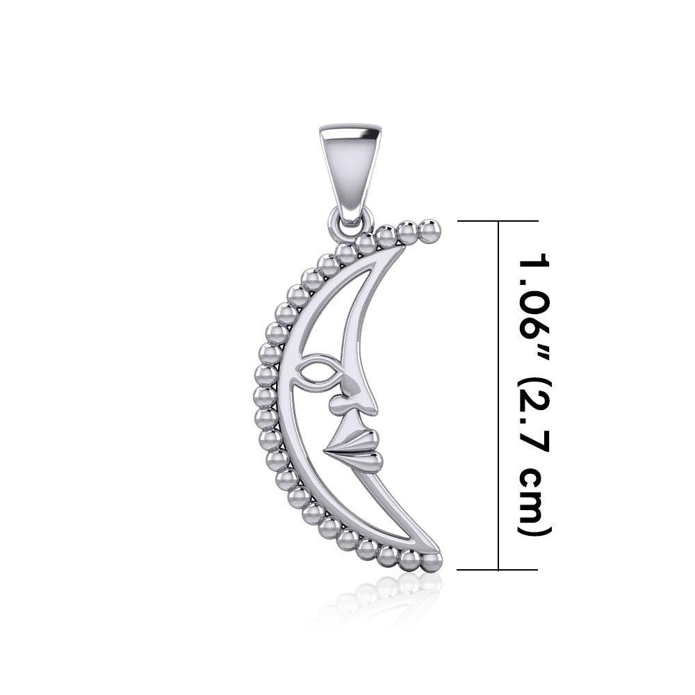 Crescent Moon Silver Pendant TPD5611 - Jewelry