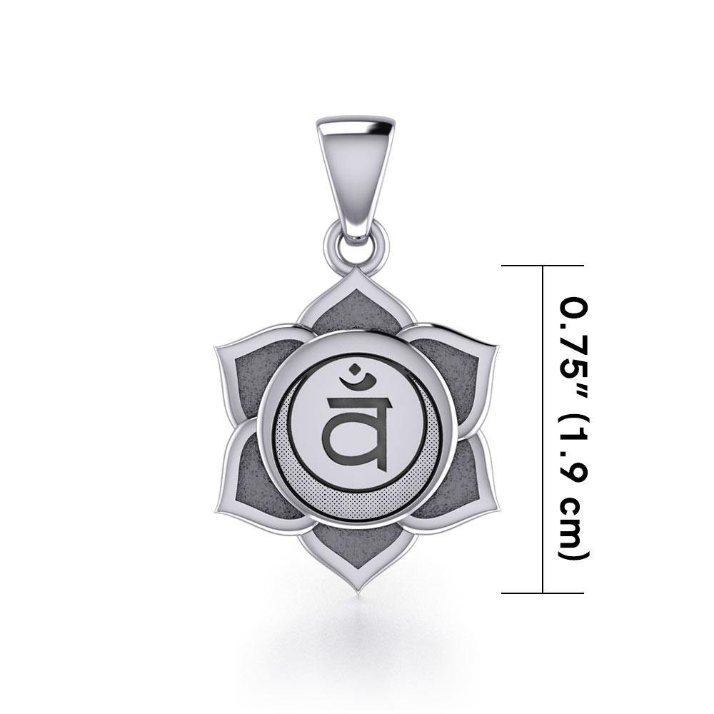 Svadhisthana Sacral Chakra Sterling Silver Pendant TPD5624 - Jewelry