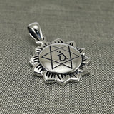 Anahata Heart Chakra Sterling Silver Pendant TPD5628