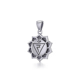 Manipura Solar Plexus Chakra Sterling Silver Pendant TPD5630