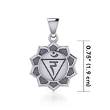 Manipura Solar Plexus Chakra Sterling Silver Pendant TPD5630 - Jewelry