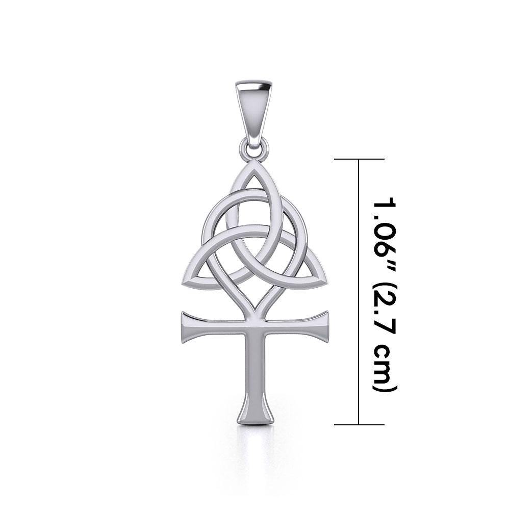 Triquetra Ankh Silver Pendant TPD5661 - Jewelry