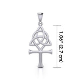 Triquetra Ankh Silver Pendant TPD5661 - Jewelry