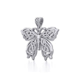 Celtic Butterfly Silver Pendant TPD5688 - Jewelry