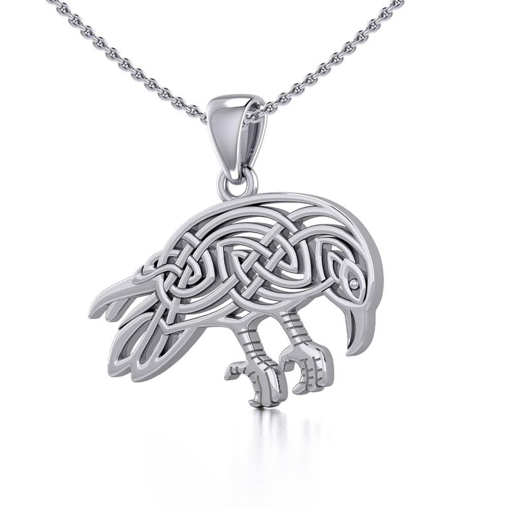 Mythical Raven Silver Jewelry Pendant TPD5715 - Jewelry