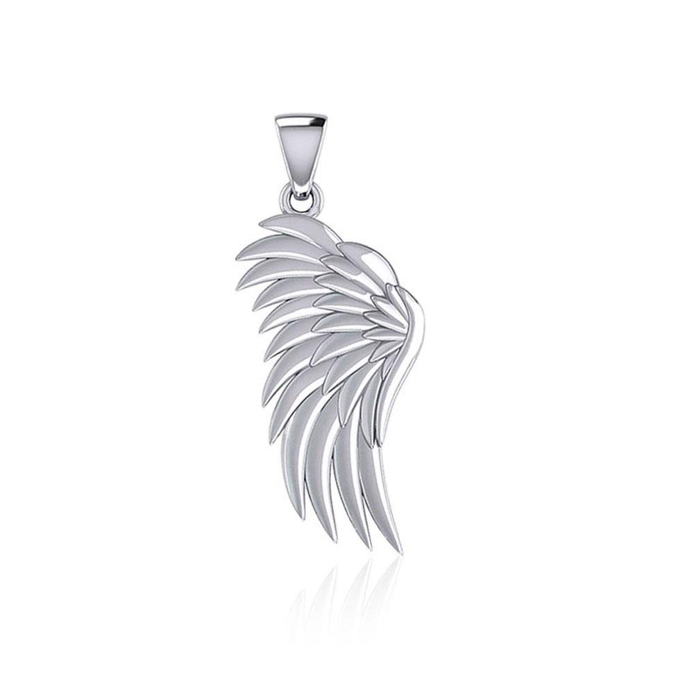 Angels Wings Silver Pendant TPD5762 - Wholesale Jewelry
