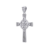 Celtic Cross with Four Point Knot Sterling Silver Pendant TPD5811