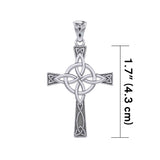 Celtic Cross with Four Point Knot Sterling Silver Pendant TPD5811