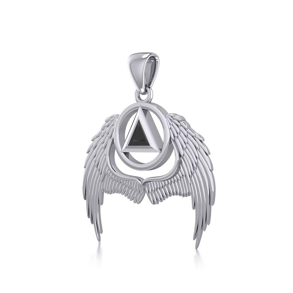 Angel Wings Recovery Pendant with Gemstone TPD5840 - Jewelry