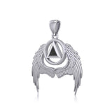 Angel Wings Recovery Pendant with Gemstone TPD5840 - Jewelry