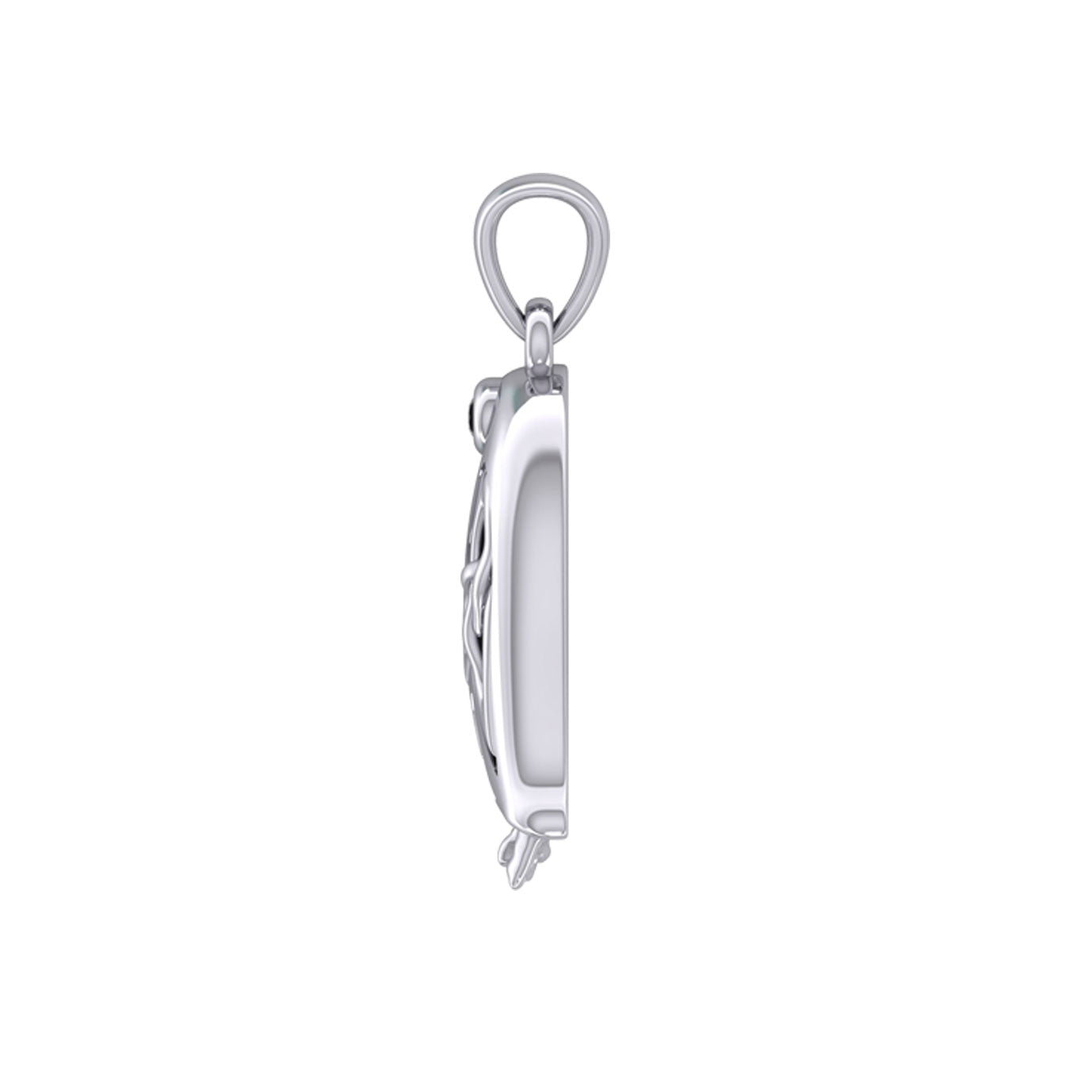Celtic Spirit of The Antarctic Penguin Silver Pendant with Gem TPD6010