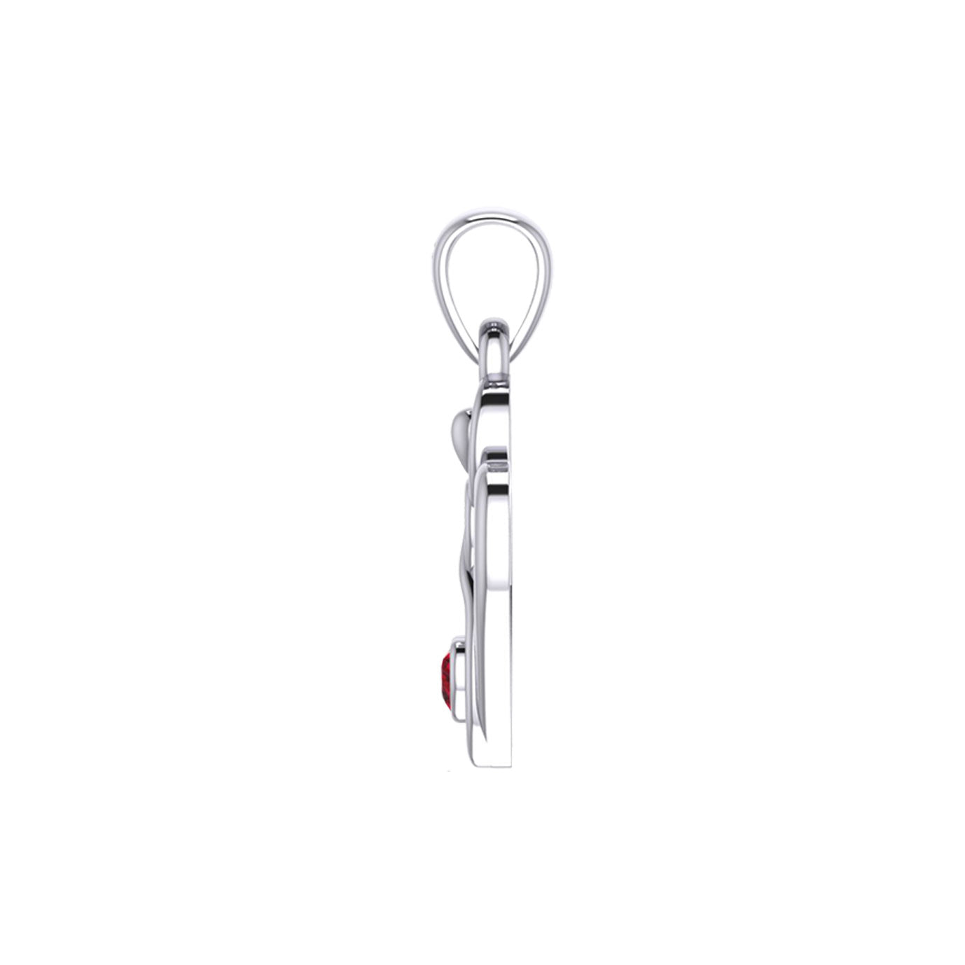 Gemstone Elegance Eternal Goddess Love Sterling Silver Immortal Love Pendant by Peter Stone TPD6204