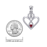 Gemstone Elegance Eternal Goddess Love Sterling Silver Immortal Love Pendant by Peter Stone TPD6204