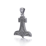 Thor's Hammer Sterling Silver Pendant TPD864