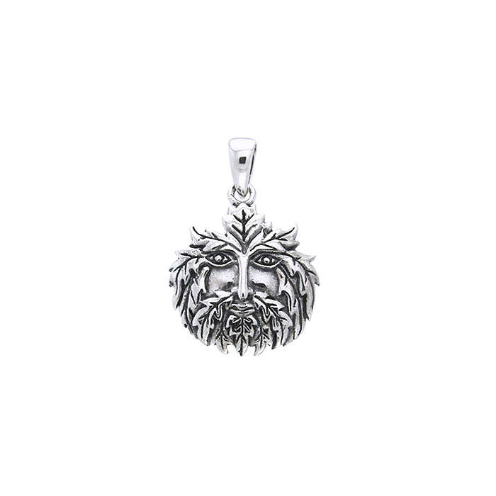 Green Man Silver Pendant TPD983