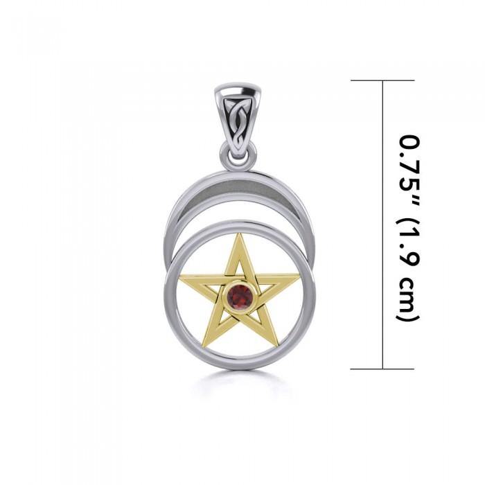 Silver Pentagram Pentacle Pendant TPV1279