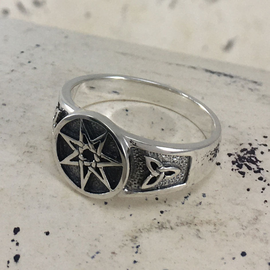 Elven Star - a Ring of Magic and Enchantment Sterling Silver Ring TR3711