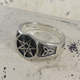 Elven Star - a Ring of Magic and Enchantment Sterling Silver Ring TR3711