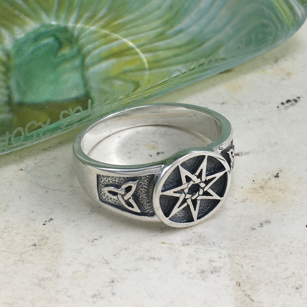 Elven Star - a Ring of Magic and Enchantment Sterling Silver Ring TR3711