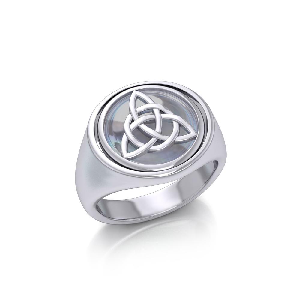 Celtic Triquetra Flip Ring TRI151