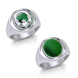 Irish Claddagh Flip Ring TRI154