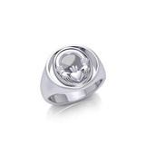 Irish Claddagh Flip Ring TRI154 - Jewelry