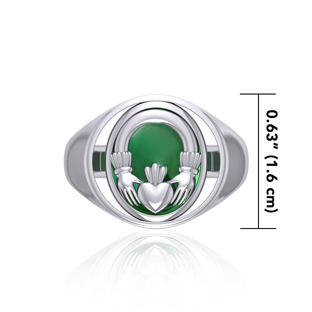 Irish Claddagh Flip Ring TRI154 - Jewelry