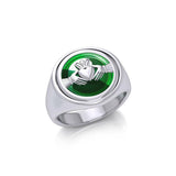 Irish Claddagh Flip Ring TRI157 - Jewelry