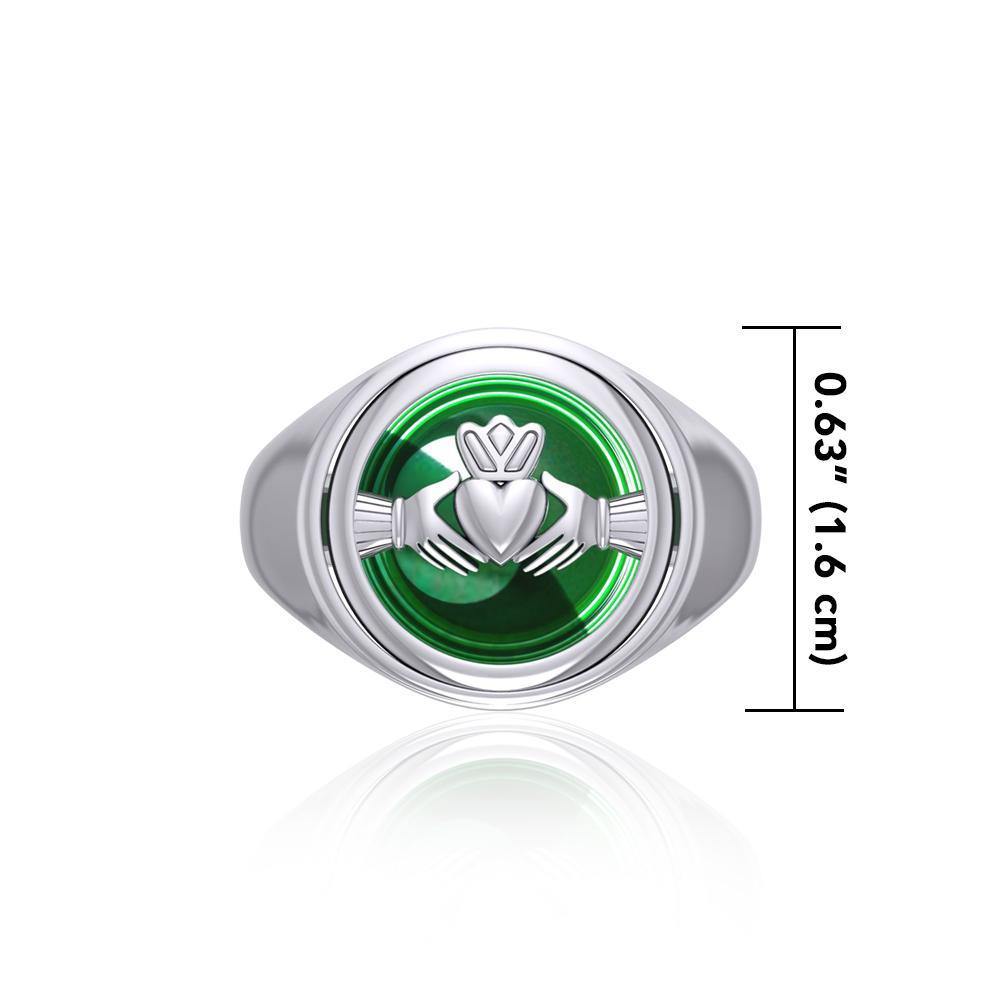 Irish Claddagh Flip Ring TRI157 - Jewelry