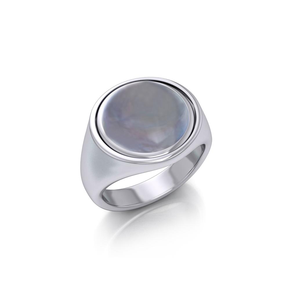 Silver Celtic Pentacle Flip Ring TRI161