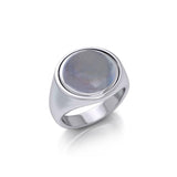 Silver Celtic Pentacle Flip Ring TRI161