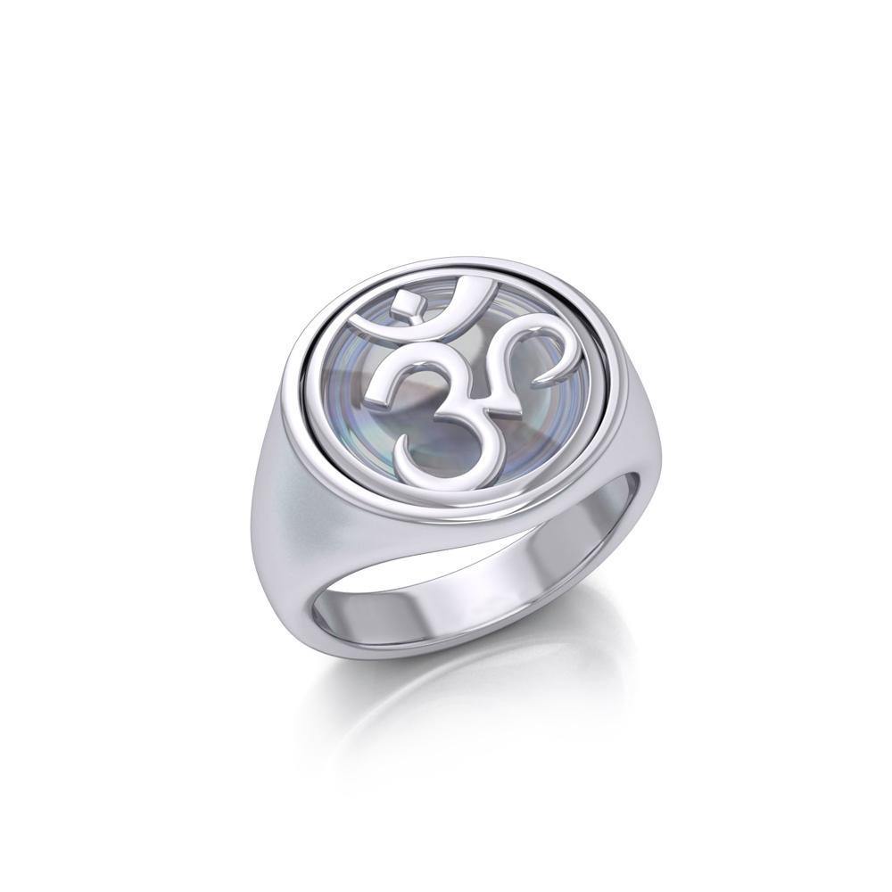 Om Flip Ring TRI162 - Jewelry