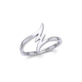 Lightning Bolt Small Sterling Silver Ring TRI1868
