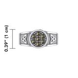 Celtic Trinity Knot Ring with Gemstones TRI1946 - Jewelry