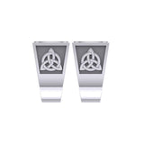 Viking God Odin Runic Silver Signet Men Ring with Triquetra Design TRI1973 - Jewelry