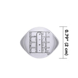 King Solomon Seals Silver Signet Men Ring TRI1989 - Magicksymbols