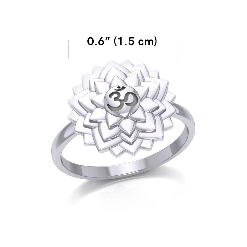 Sahasrara Crown Chakra Sterling Silver Ring TRI2043 - Jewelry