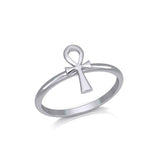 Egyptian Ankh Sterling Silver Ring TRI2055