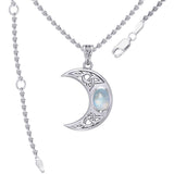 Blue Moon Silver Pendant with Gemstone TPD4056