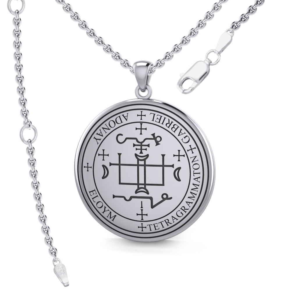 Sigil of the Archangel Gabriel Sterling Silver Pendant TPD2819