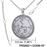 Sigil of the Archangel Samael Sterling Silver Pendant TPD2823