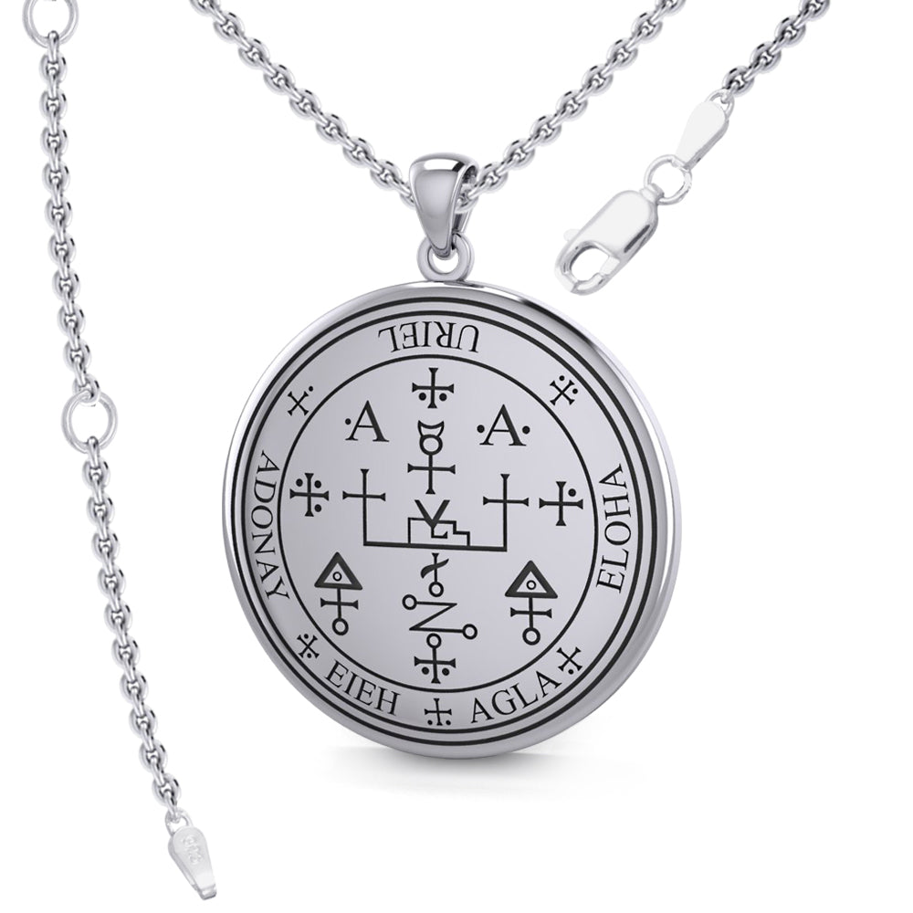 Sigil of the Archangel Uriel Sterling Silver Pendant TPD2824