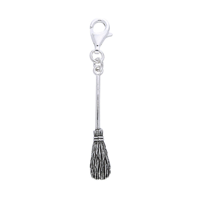 Silver Broomstick Charm TWC017