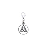 Triquetra Silver Clip Charm TWC023