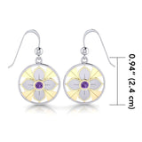 Femininity Symbol Silver and Gold Earrings MER529 - Jewelry