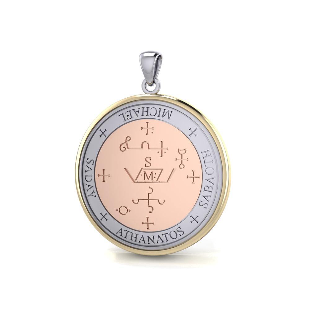 Sigil of the Archangel Michael Three Tone Pendant OPD2818 - Jewelry