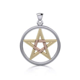 Pentacle Three Tone Pendant OTP089