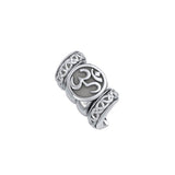 Om Symbol with Celtic Accented Silver Bead TBD364