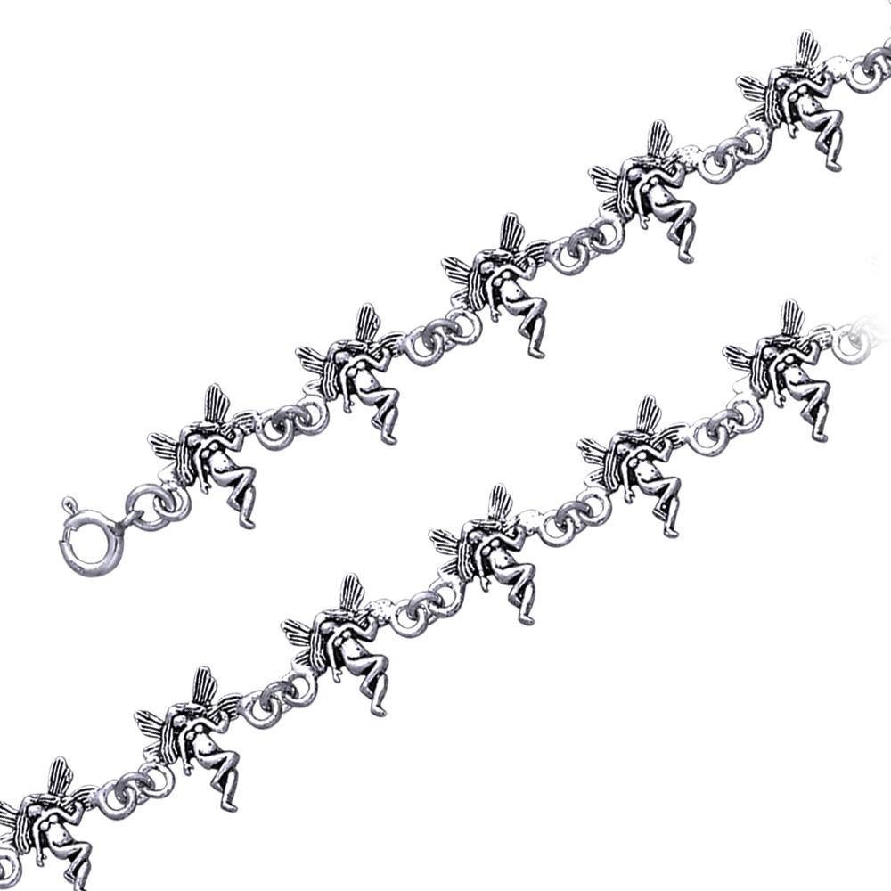 Rejoice and dance with the fairy ~ fine Sterling Silver Jewelry Bracelet TBG447 - Jewelry