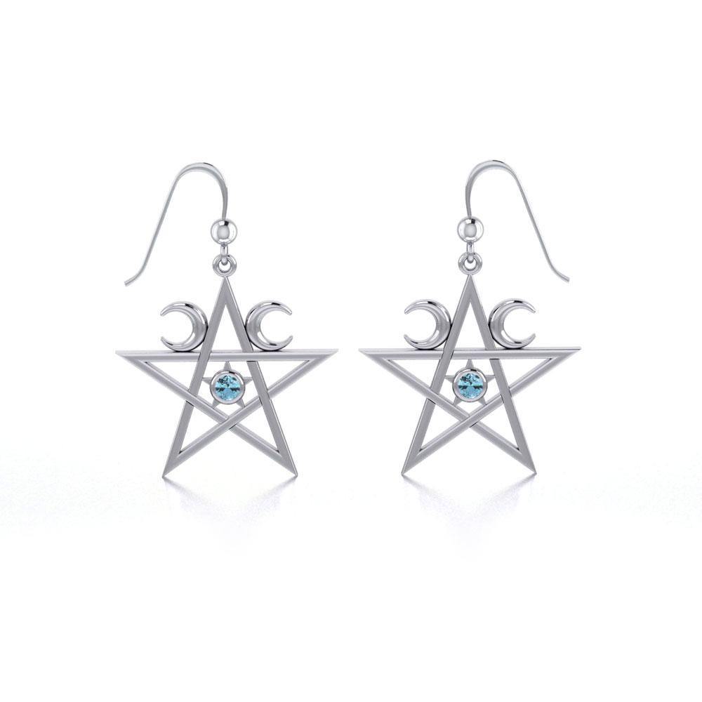 Silver The Star Earrings TE2875 - Jewelry